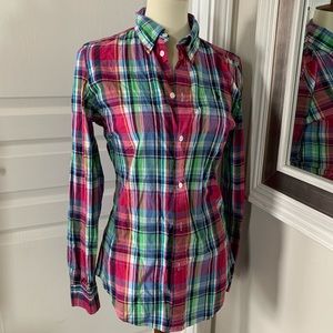 Polo Ralph Lauren light cotton plaid shirt